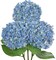 26" Artificial Hydrangea Flower with 6.6" Large Bloom, Realistic Gradient Silk Flowers, Faux Hydrangeas for Home Wedding Centerpiece Decor, Big Petal Fake Floral Arrangement, Indoor Outdoor Display